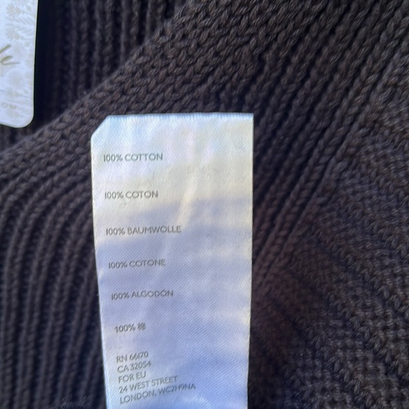 NWT! Free People When It Rains Black Sweater Size S V Neck - Picture 4 of 5
